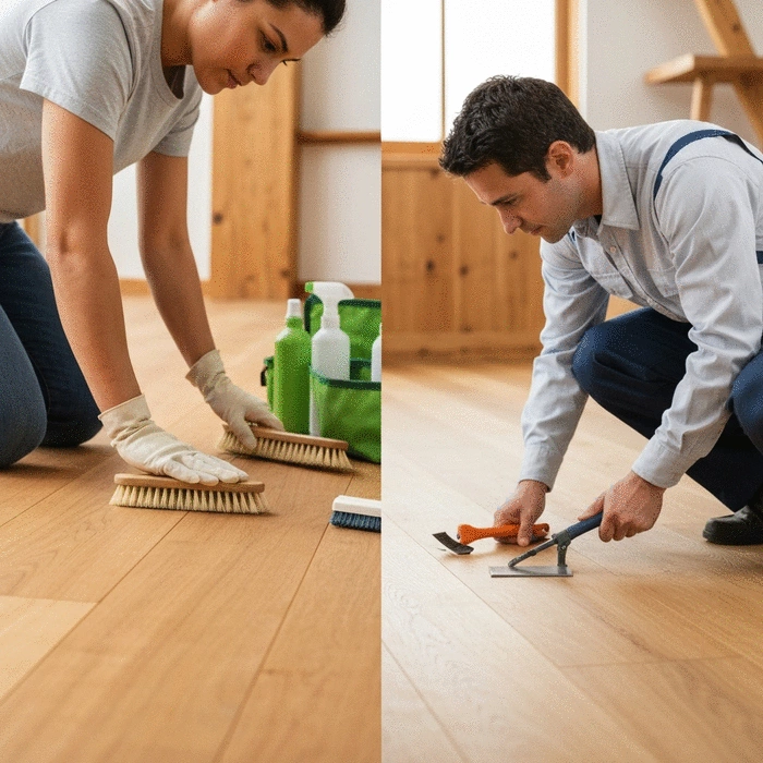 DIY vs. Professional Wood Floor Care